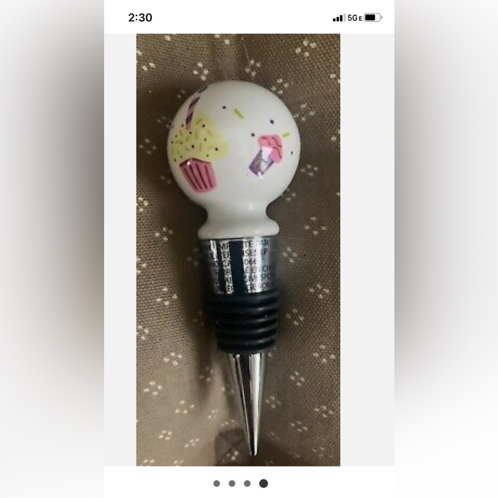 Papyrus Birthday Wine Bottle Stopper